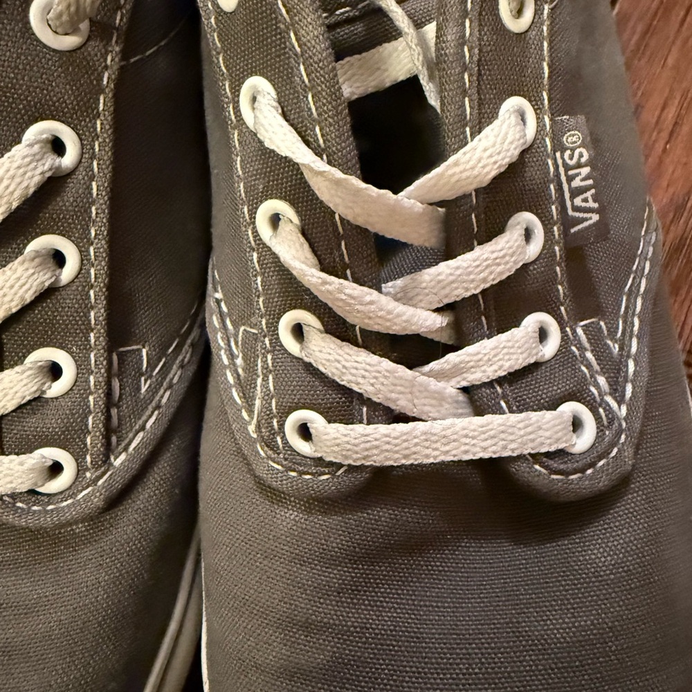 Vans Off The Wall Atwood Low 721356  Sneakers Shoes Women Gray Canvas Size 8.5‎ - Picture 7 of 11